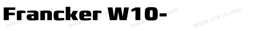 Francker W10字体转换